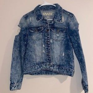 RWH destructed denim jacket